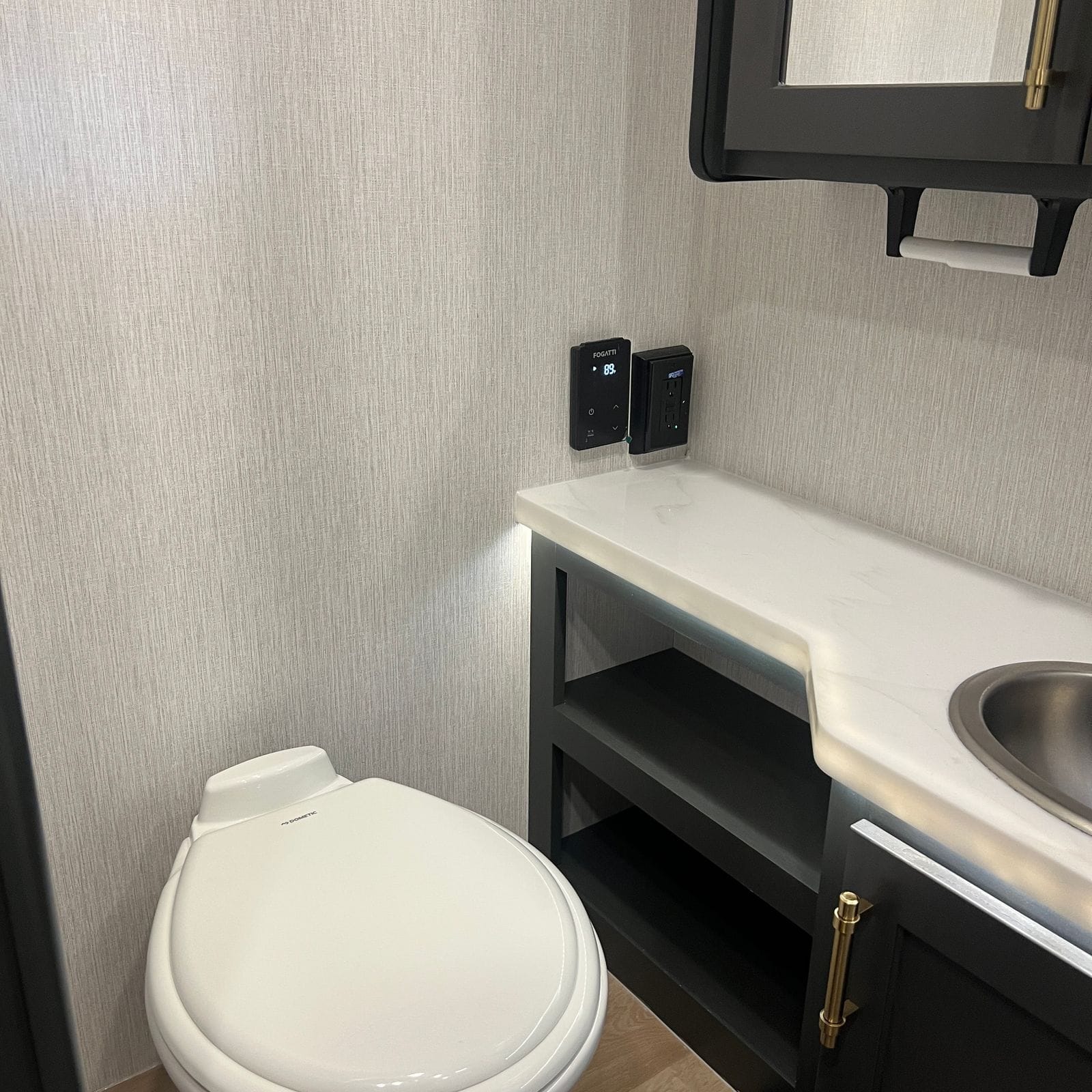 2027 Nexus Ghost 36DS bathroom toilet and vanity
