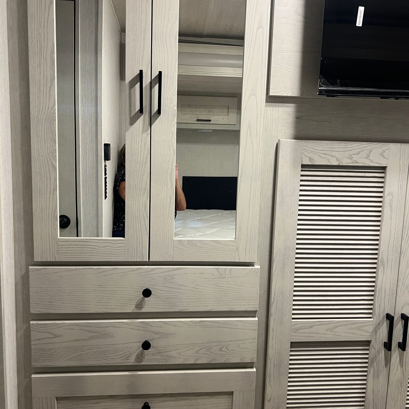 2027 Nexus Rebel 34R bedroom wardrobe detail