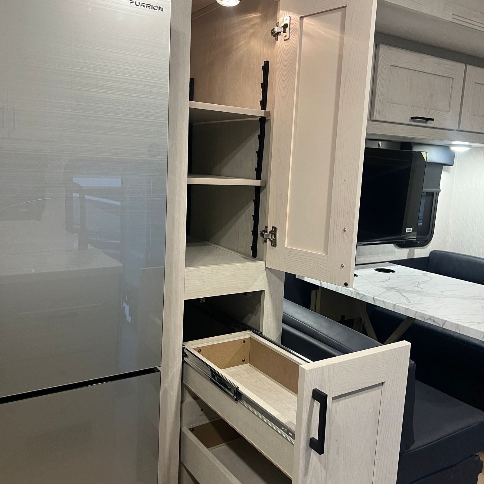 2027 Nexus Rebel 34R pantry drawer storage