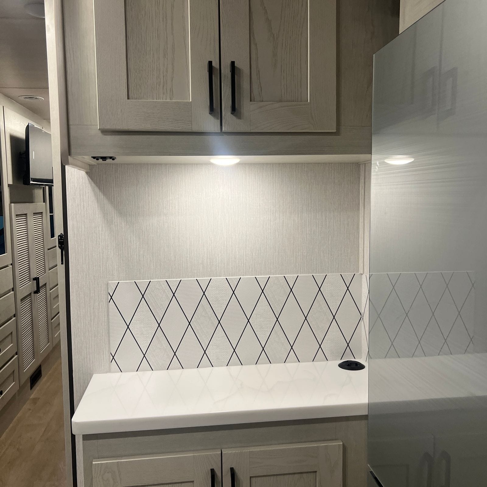 2027 Nexus Rebel 34R pantry and counter cabinets