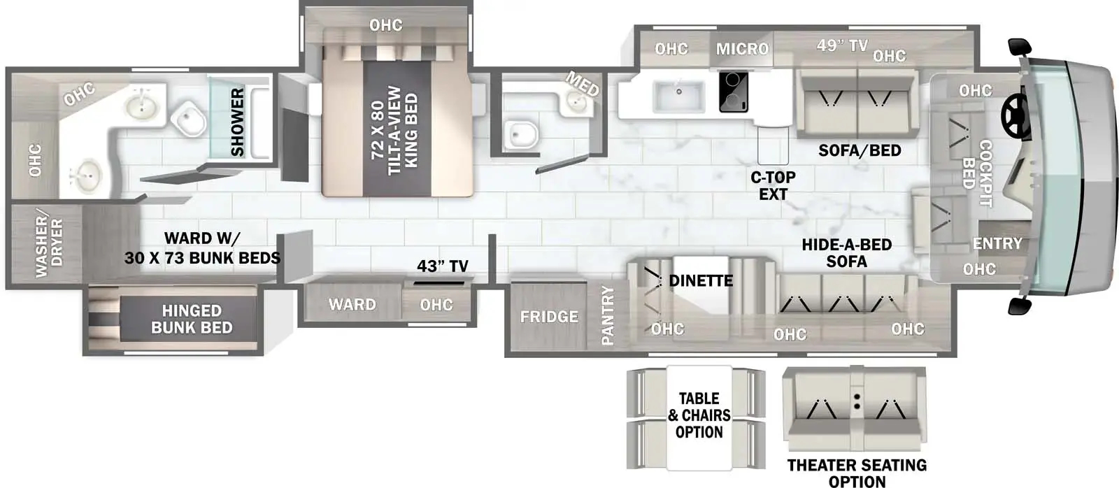 Berkshire XLT 45E floor plan