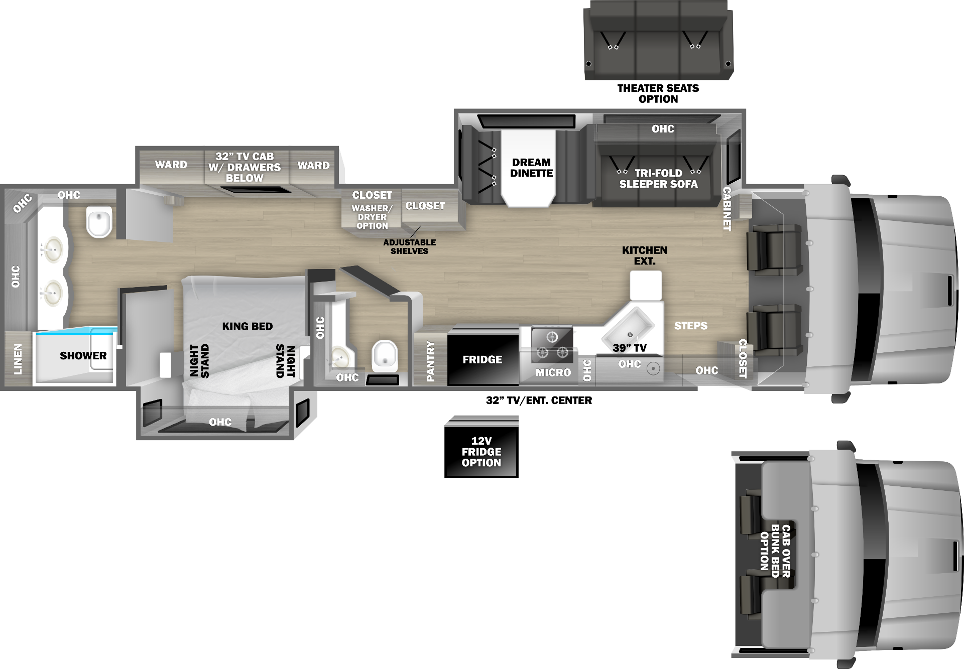 Dynamax DX3 37RB floor plan