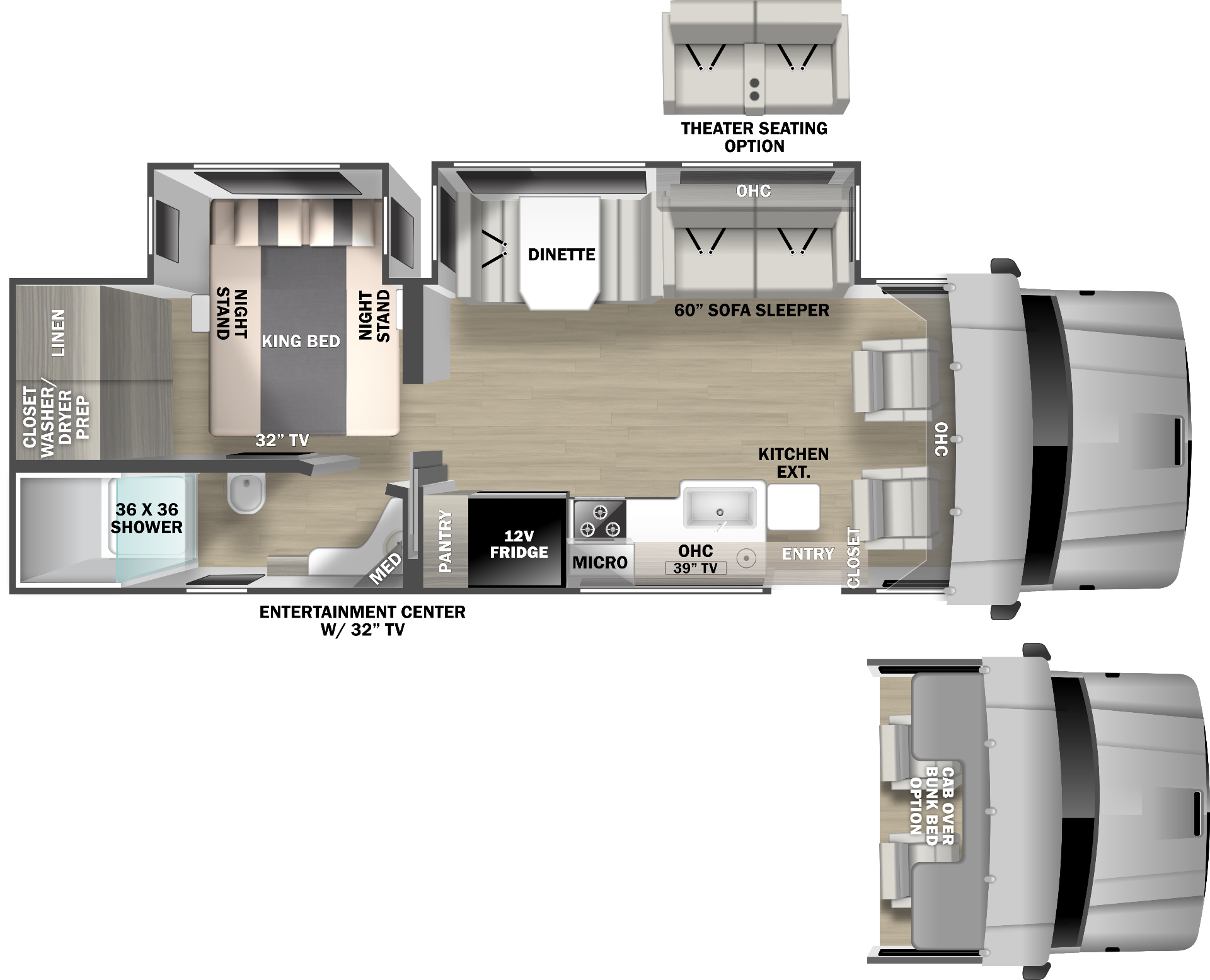 Dynamax Europa 31SS floor plan