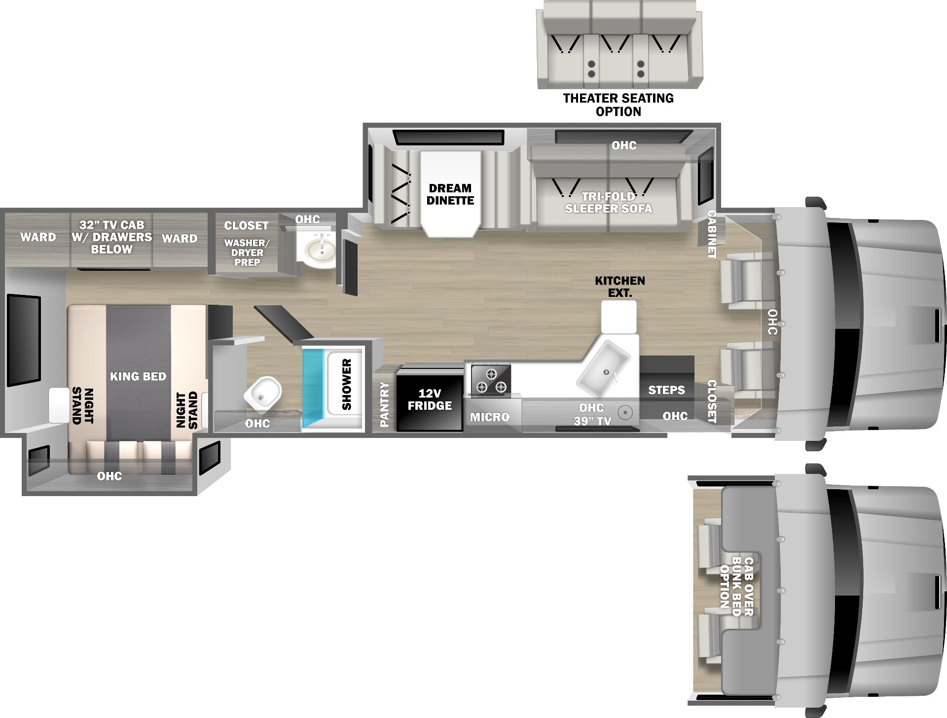 Dynamax Europa 34SS floor plan