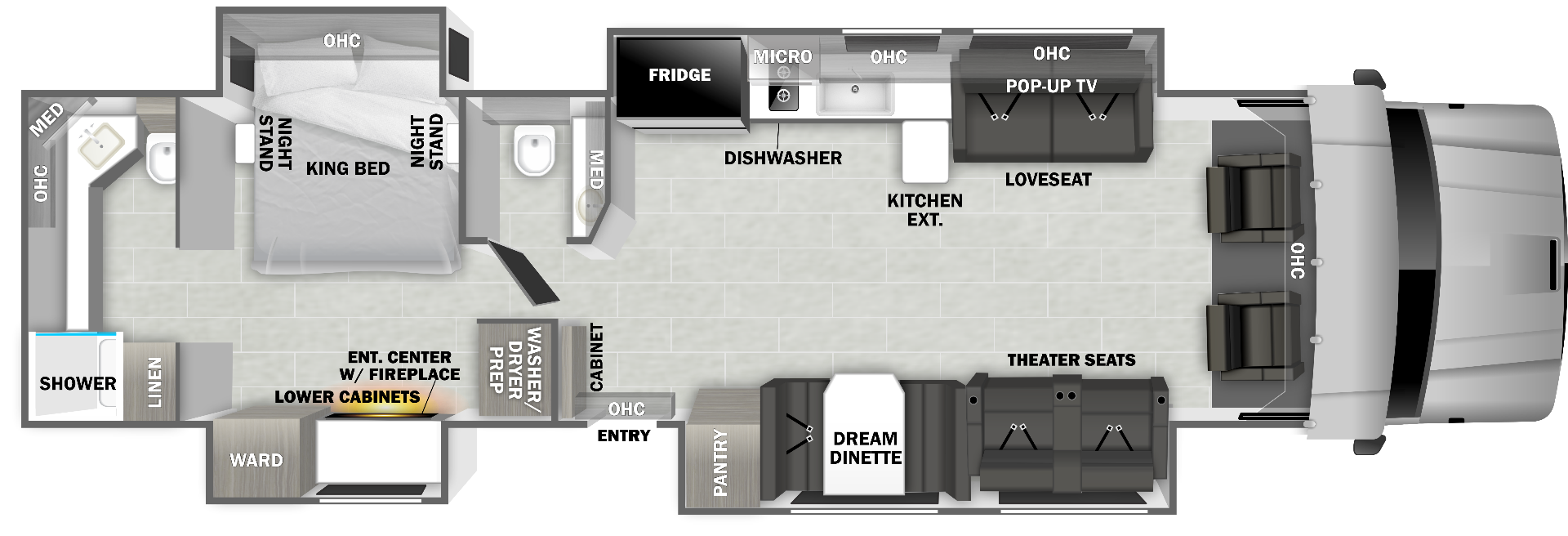 Dynamax Grand Sport 45CB floor plan