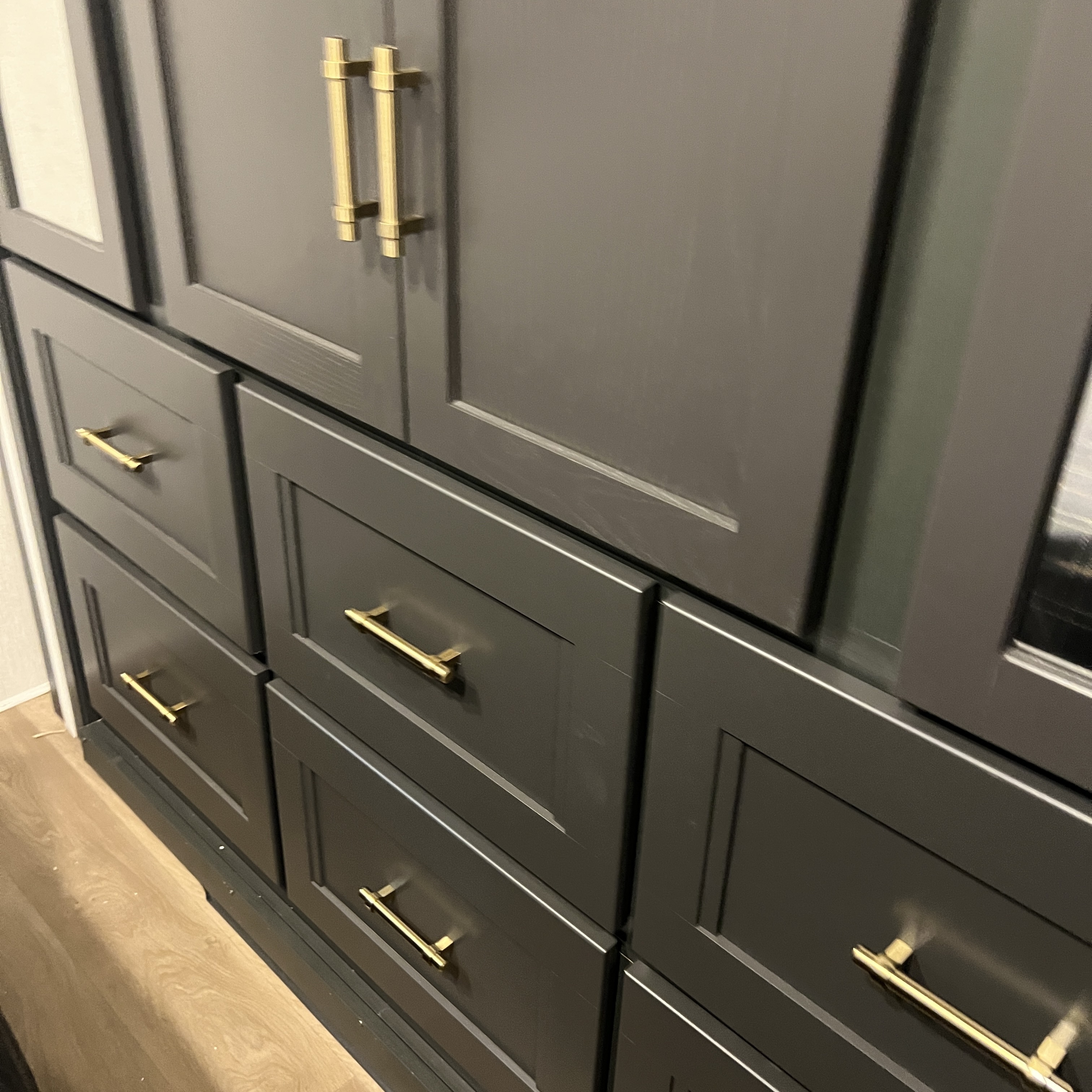 2027 Nexus Rebel Air 35R bedroom dresser and cabinetry detail