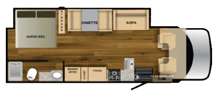 Nexus RV Rebel 28R floor plan