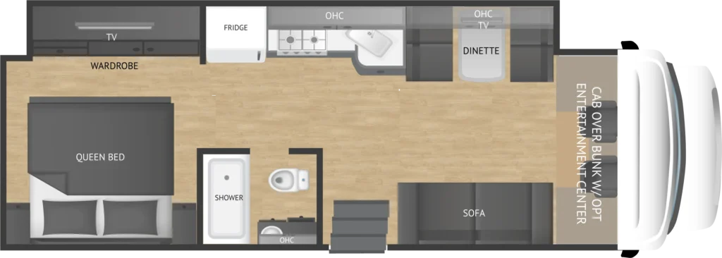 Nexus RV Rebel 30R floor plan