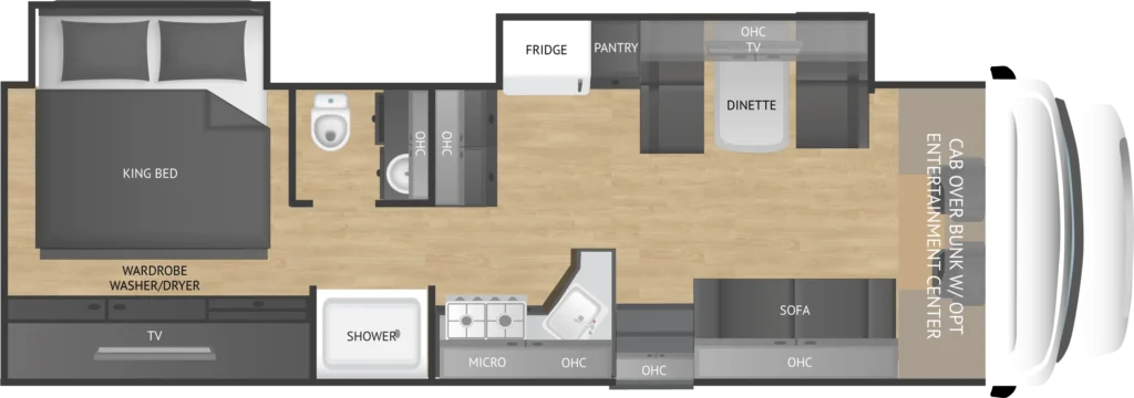 Nexus RV Rebel 34R floor plan