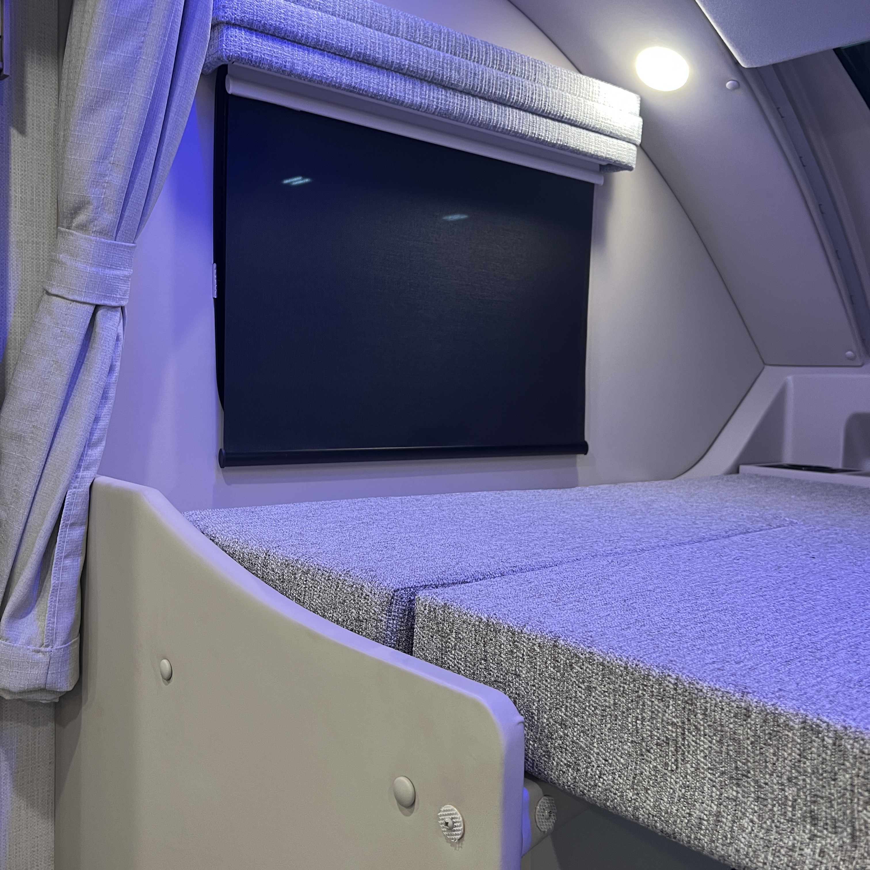 2027 Thor Pasadena SV 34XG cab-over bunk with privacy shade