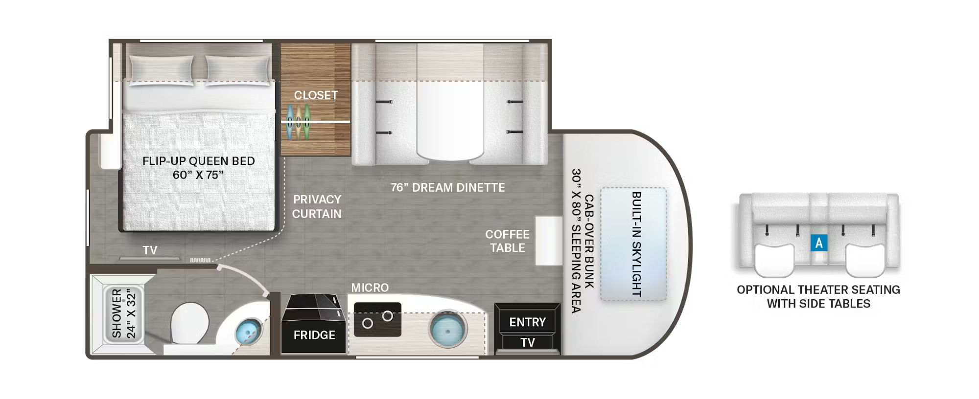 Thor Motor Coach Delano 24TT floor plan