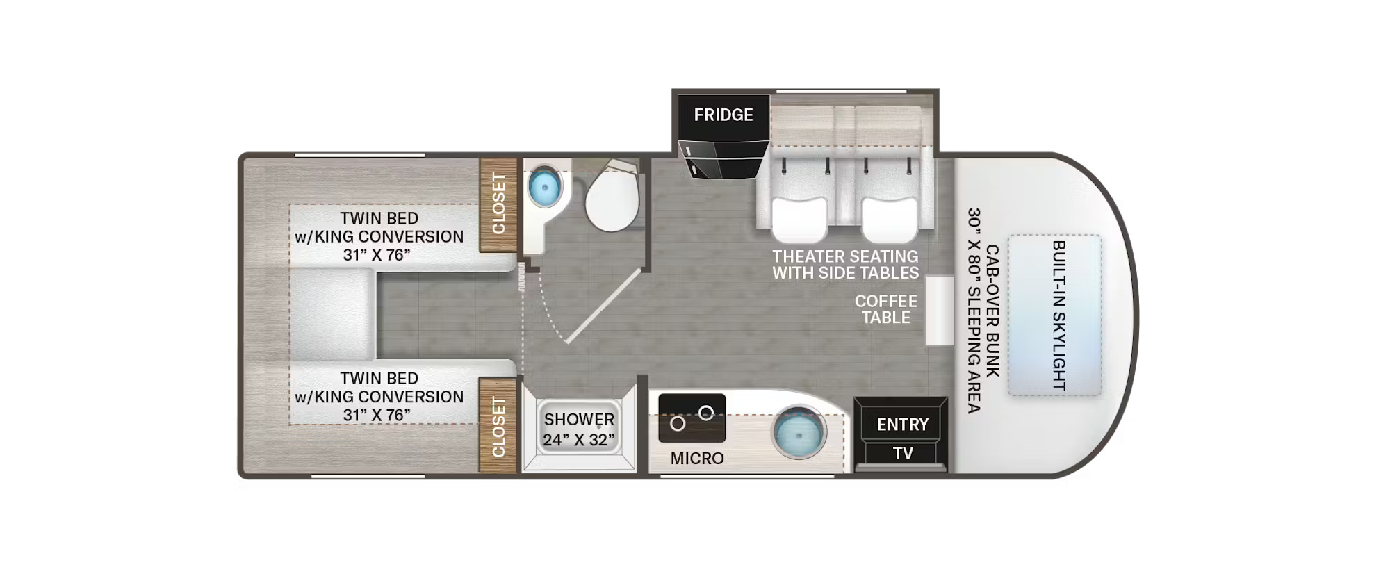 Thor Motor Coach Delano 24XL floor plan
